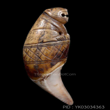 เขี้ยวเสือหลวงพ่อนก วัดสังกะสี ยุคต้นเก่ามาก