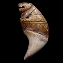 เขี้ยวเสือหลวงพ่อนก วัดสังกะสี ยุคต้นเก่ามาก