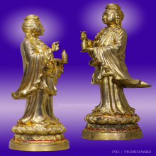 เจ้าแม่กวนอิม เนื้อโลหะ กะไหล่ทอง