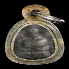 พระสังกัจจายน์จิ๋ว เนื้อผงไม่ทราบที่ เลี่ยมเก่าสุดคลาสสิค