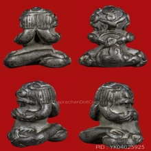 พระปิดตาหลวงพ่อทับวัดทองพิมพ์ตุ๊กตาเนื้อสำริดเงิน