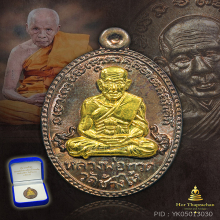 เหรียญรูปไข่หลวงปู่ทวดพ่อท่านเขียว บารมี 81 นวะหน้าทองคำ