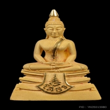 พระพุทธโสธร กรมตำรวจ พิมพ์เล็ก ขัดเงา เนื้อทองคำ