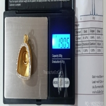 ตลับเพชรแท้ พระปิดตา / รูปหล่อ หนัก 19.05 กรัม