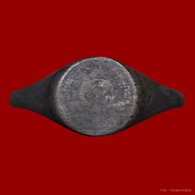 แหวนเงินลงถม หลวงพ่อเดิม วัดหนองโพ มีจานสวยดูง่าย