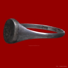 แหวนเงินลงถม หลวงพ่อเดิม วัดหนองโพ มีจานสวยดูง่าย