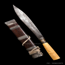 มีด หลวงพ่อเดิม 2 กษัตริย์ ด้ามงาแกะ สวยสมบูรณ์พร้อมบัตร