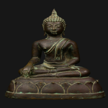 พระบูชาเชียงแสน แบบสิงห์สาม ปางมารวิชัยฐานบัวเล็บช้าง