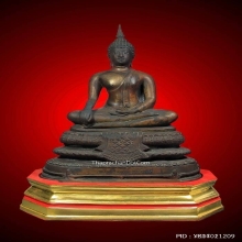 พระบูชาพระพุทธโคดมหลวงพ่อขอมวัดไผ่โรงวัว ปี05 แถมฐาน