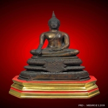 พระบูชาพระพุทธโคดมหลวงพ่อขอมวัดไผ่โรงวัว ปี05 แถมฐาน