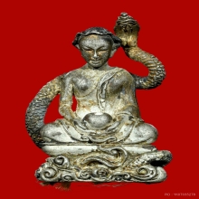 พระอุปคุตนาคเกี้ยว เนื้อเงิน หลวงปู่มีชัย วัดปราการ สุรินทร์