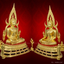 พระพุทธชินราช วัดท่ามะปราง 9 นิ้ว ปิดทอง