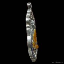 เสมาแปดรอบหลวงปู่ทิม  เนื้อเงินลงยาสามสี 