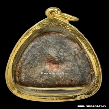 พระปิดตาหลวงพ่อแก้ว วัดเครือวัลย์ เนื้อตะกั่ว หลังจาร