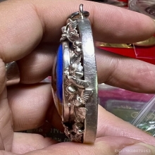 พระพิฆเนศวร์ล๊อกเก็ตเลี่ยมเงินเก่าโบราณ วัดแขก สีลม หายาก