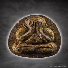 หลวงปู่โต๊ะ พระปิดตา ยันต์ดวงเล็ก เนื้อใบลาน 