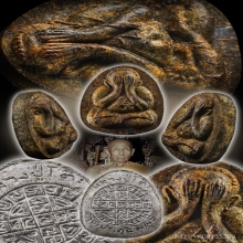 หลวงปู่โต๊ะ พระปิดตา ยันต์ดวงเล็ก เนื้อใบลาน 