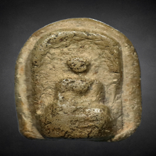 หลวงปู่ทอง วัดละมุด พิมพ์พระคง หลังจาร เนื้อดิน 