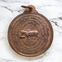 เหรียญหลังวัว หลวงปู่ทิม วัดพระขาว รุ่นเพิ่มทรัพย์ ปี 2544 