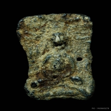 พระมเหศวร พิมพ์สมาธิสองหน้า ชินเขียว กรุวังบัว จ.เพชรบุรี