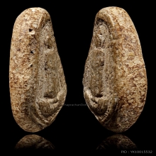 พระผงกระดูกผี วัดโพธิ์ พิมพ์หลวงพ่อโต หลวงปู่ภู  ยุคต้น