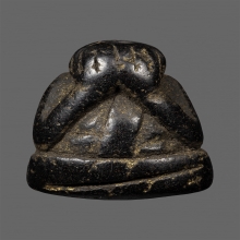 พระปิดตาพิมพ์ปั้นหลวงพ่อแก้วออกวัดปากทะเล