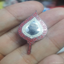 เข็มกลัดพัดยศ หลวงพ่อแช่ม ปี 2512 เนื้อเงินลงยา