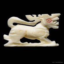 สิงห์สาริกาเนื้อ ง.แกะหลวงพ่อหอม วัดชากหมาก