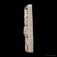 เหรียญแสตมป์ ยันต์ข้าง บล๊อค จอ.ลาง เนื้อกะไหล่เงิน ปี 2530