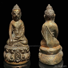 พระกริ่ง สว. วัดพระแก้วเชียงรายเนื้อนวะโลหะแก่ทองปี 2534