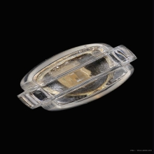 พระกริ่งเพชรสุรินทร์โปร่งฟ้า หลวงปู่หงษ์ เนื้อเงิน เลข 4