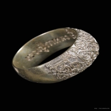 แหวนจักรนารายณ์ เนืัอเงิน หลวงปู่กาหลง เขี้ยวแก้ว