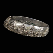  แหวนมหายันต์เก้ายอด หลวงปู่หมุน เนื้อเงิน ปี2553