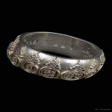  แหวนมหายันต์เก้ายอด หลวงปู่หมุน เนื้อเงิน ปี2553