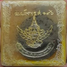 เหรียญหลวงปู่ขาว อนาลโย รุ่นทูลเกล้า เนื้อนวะ พิมพ์ใหญ่