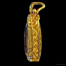 ท้าวเวสรุ่น2 ทองคำ หลงงพ่ออิฏฐ์ วัดจุฬามณี ปี40 พร้อมตลับ