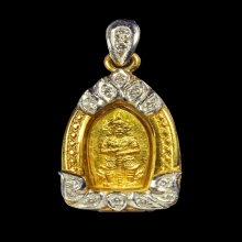 ท้าวเวส รุ่นแรก ใบมะขาม ทองคำ หลวงพ่ออิฏฐ์ วัดจุฬามณี ปี33