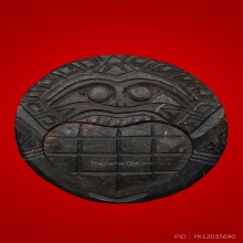 กะลาแกะพระราหูอมจันทร์ หลวงปู่ศิลา สิริจันโท