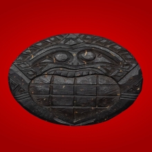 กะลาแกะพระราหูอมจันทร์ หลวงปู่ศิลา สิริจันโท