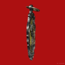 เหรียญทรงม้า เนื้อเงิน ลงยาเหลือง รัชกาลที่ 5