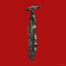 เหรียญทรงม้า เนื้อเงิน ลงยาเหลือง รัชกาลที่ 5