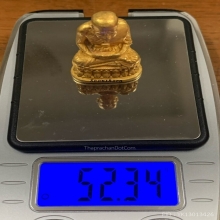 พระทองคำ หลวงปู่ทวด (พิมพ์ใหญ่) รุ่นสร้างเจดีย์