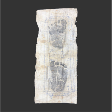 ผ้ารอยเท้า พ่อท่านเขียว วัดหรงบน