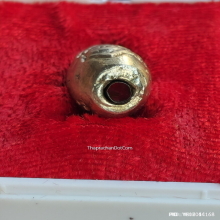 ลูกสะกด หลวงพ่อเกษม เขมโก ปี 38 รุ่นสุริยุปราคา เนื้อชินปรอท