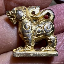 สิงห์ทองผสมกะไหล่ทอง พ่อกวย วัดโฆษิตาราม สวยมากหายาก