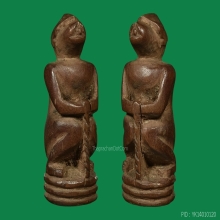 ลิง หลวงพ่อดิ่ง วัดบางวัว เนื้อไม้พุดซ้อน ( องค์ที่ 2 )