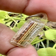 หลวงพ่อเดิม ตะกรุดสามกษัตริย์ นาคเงินทองแท้ วินเทจ