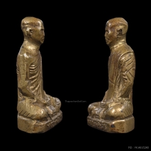 รูปเหมือนปั้มหลวงพ่อเดิม พิมพ์4 เนื้อทองเหลือง