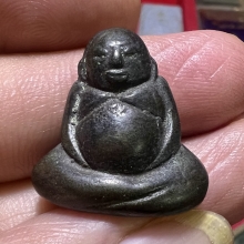 พระสังกัจจายน์ สำริดดำ เก่าขึ้นเกร็ด อายุเป็นร้อยเดิมๆหายาก