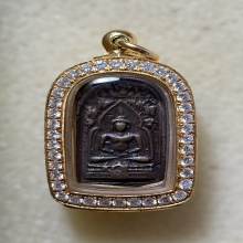 หลวงพ่อทา รุ่นเเรก เนื้อโลหะผสม  พ.ศ.2450 